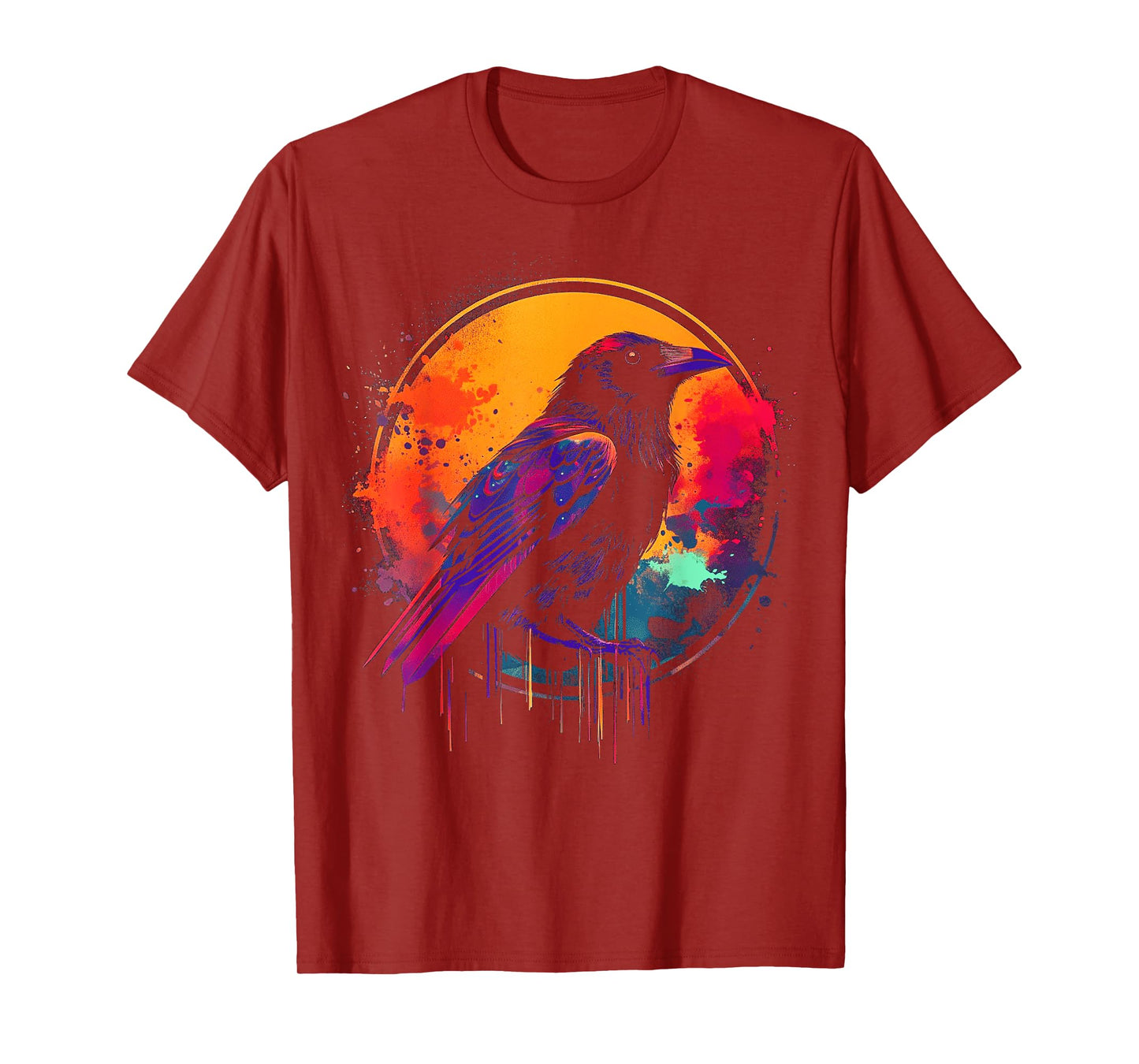 Raven illustration Occult Pagan Crow Witchcraft Viking Raven T-Shirt