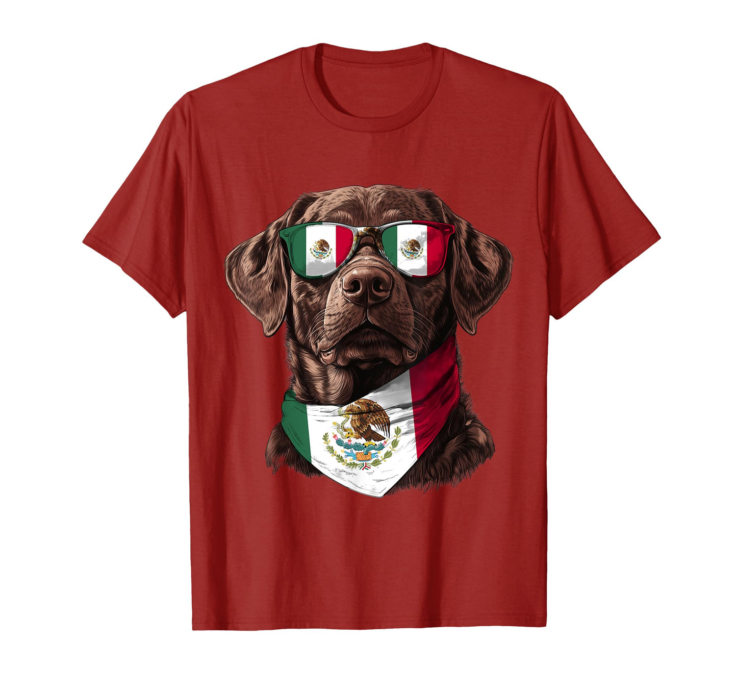 Mexican Flag Labrador Mom Dog Dad Heritage Mexico T-Shirt for Men Women Kids