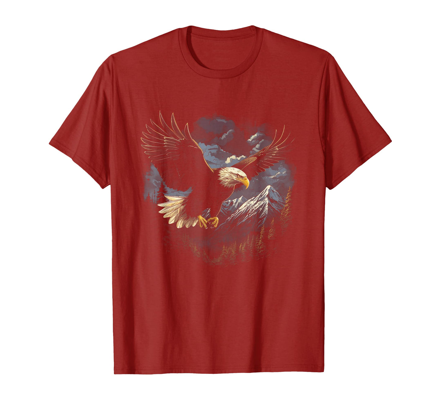 Eagle Bird Mountains T-Shirt, Small, Black