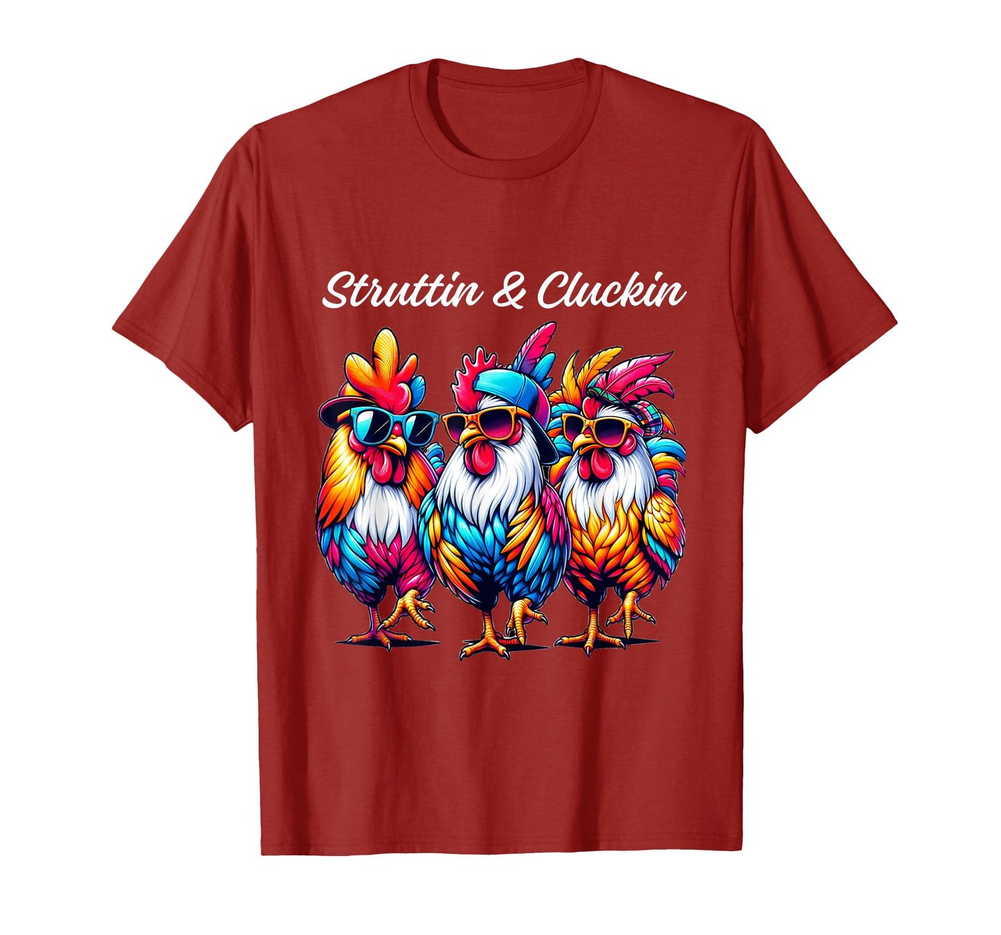 Struttin' & Cluckin' Rooster Parade Tee for Chicken Fans T-Shirt
