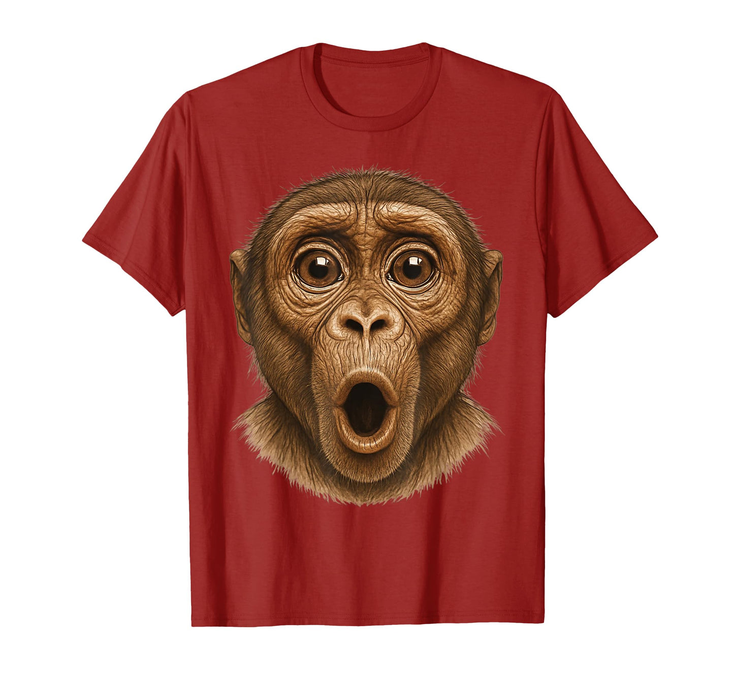 Funny Monkey Blowing Stomach Face T-Shirt