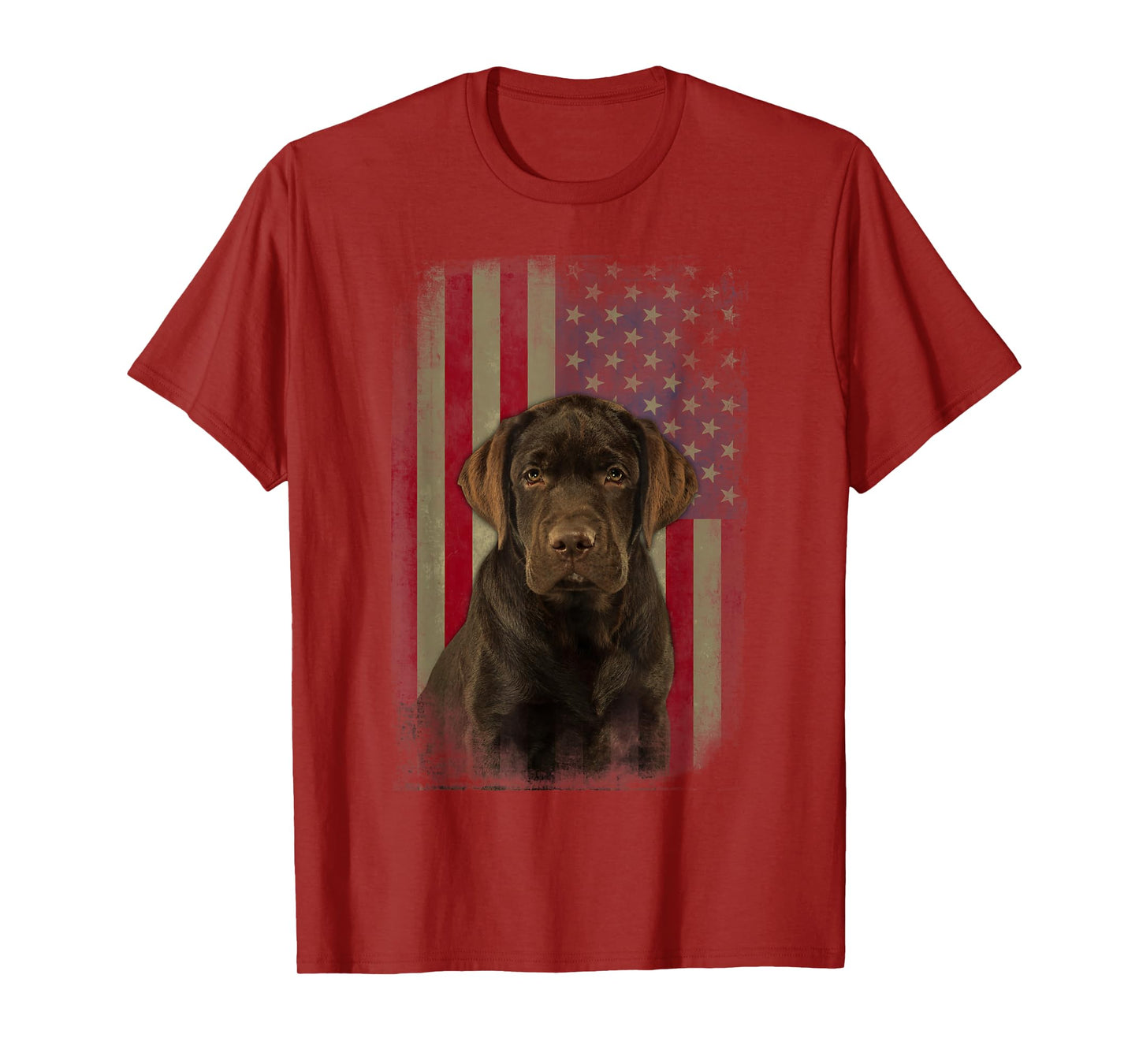 Black Labrador USA Flag Lab Owner Duck Hunter Women Kids Men T-Shirt