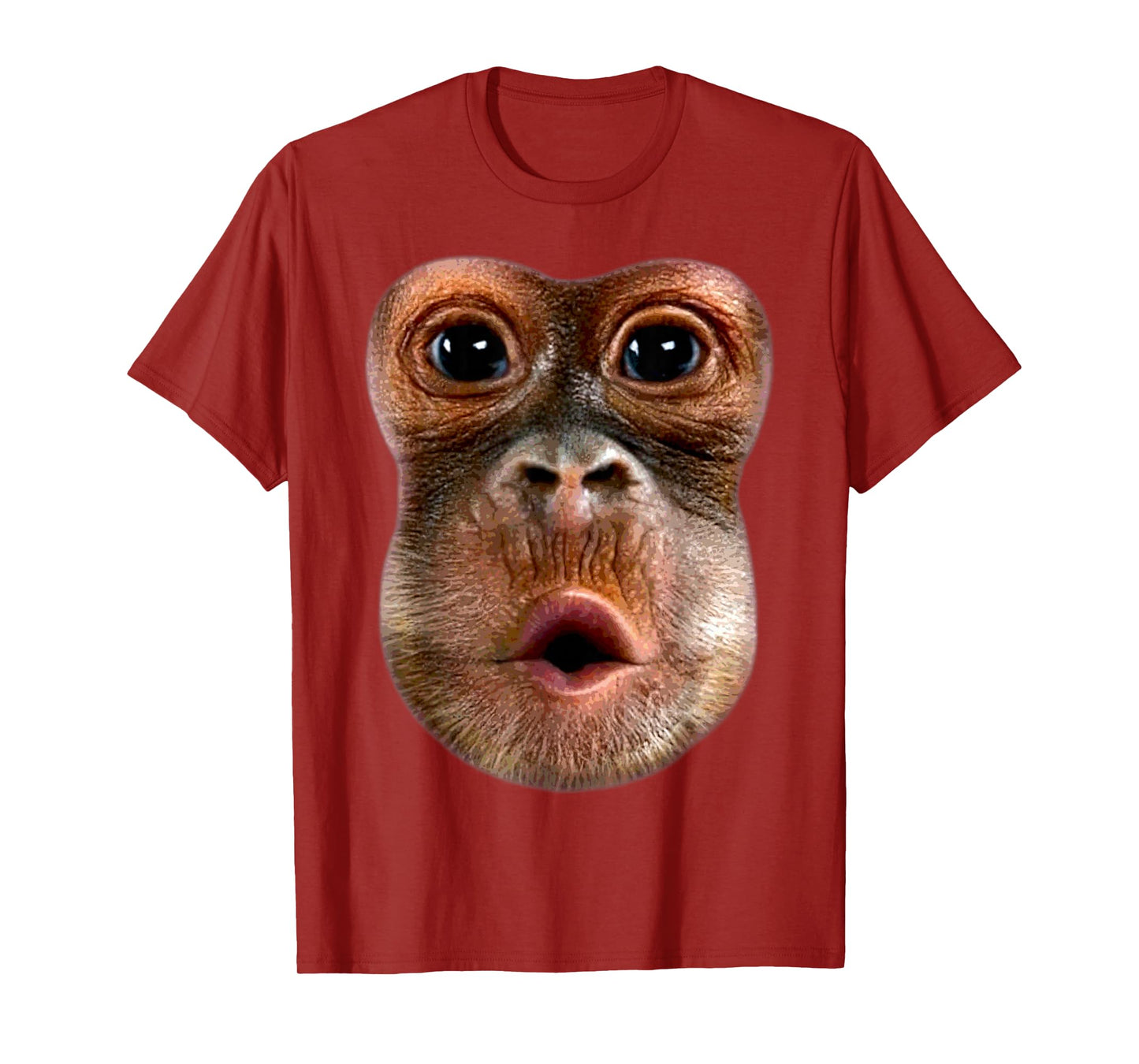 Monkey Stomach Blow Face Funny Meme Halloween Costume T-Shirt
