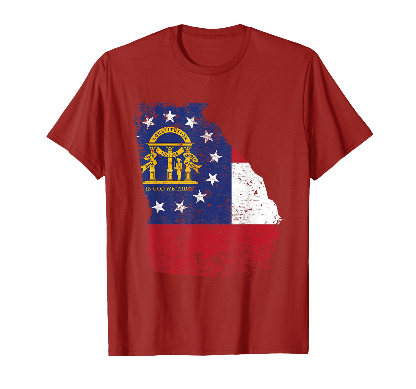 Georgia State Flag, Faded Flag of Georgia T-Shirt T-Shirt