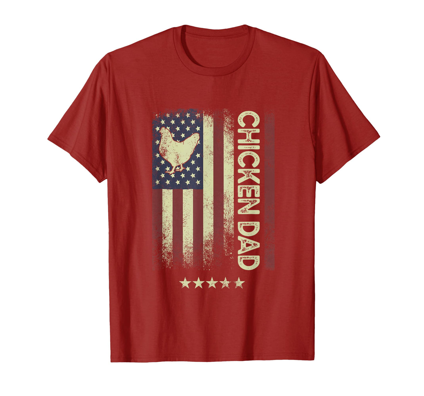 USA American Flag - Chicken Dad T-Shirt