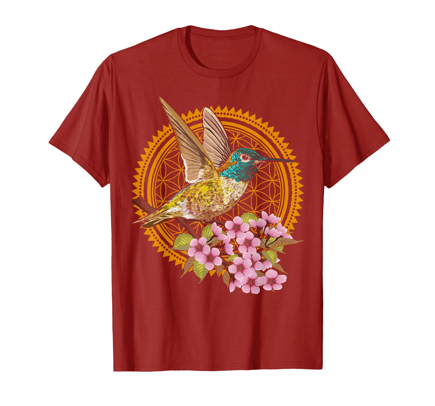 Sacred Geometry Hummingbird T-Shirt