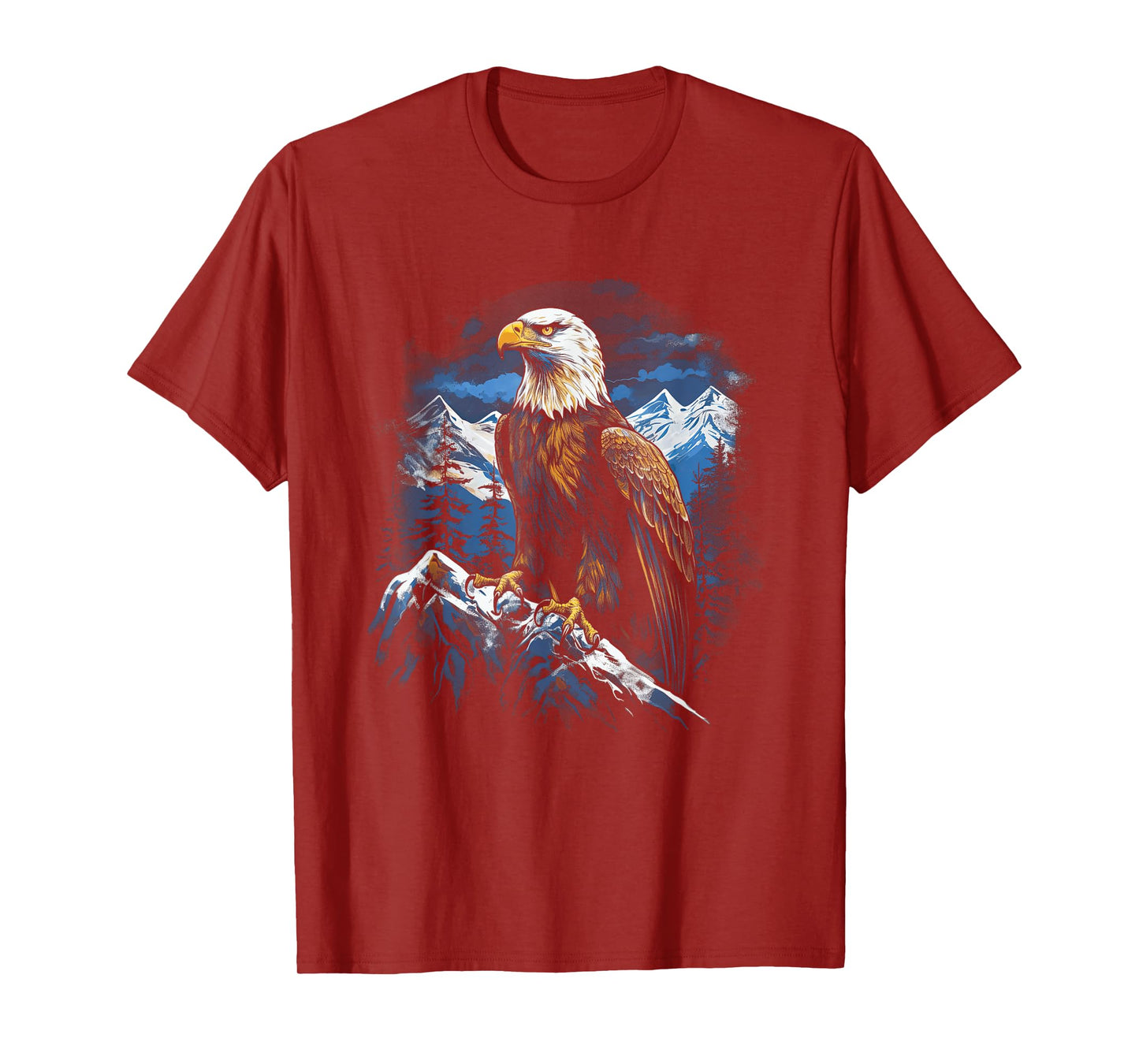Eagle Landscapes Wilderness Mountains Bald Eagle Majestic Breathtaking Bird Nature Freedom USA T-Shirt