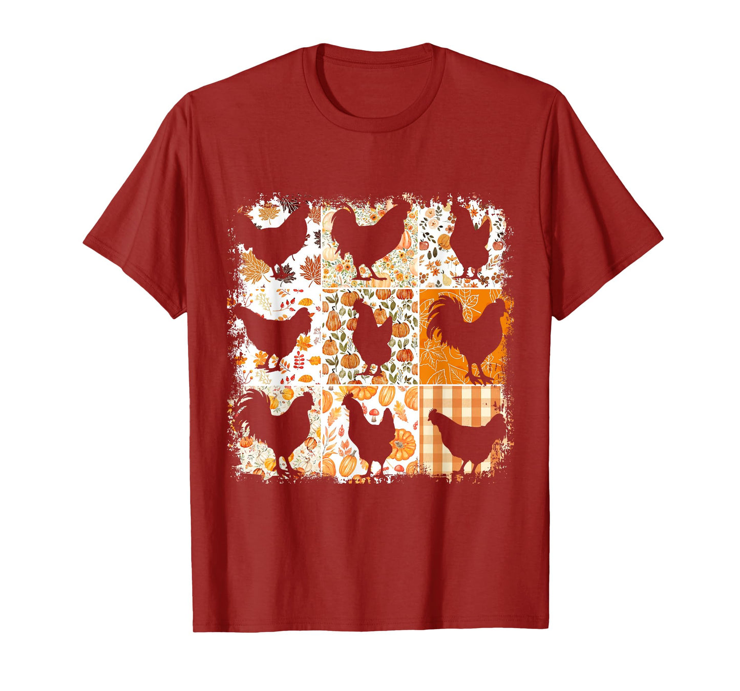 Fall Chickens Thanksgiving Farmhouse Aesthetic Autumn Vibes T-Shirt
