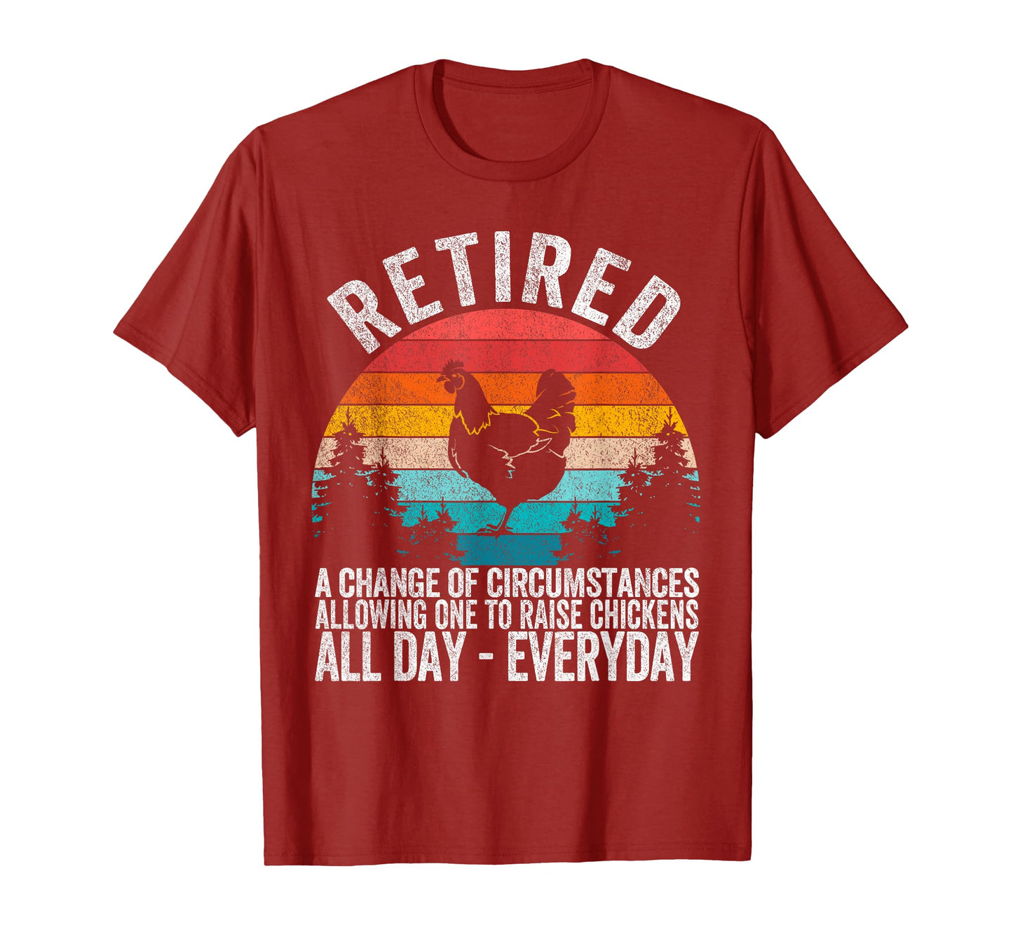 Funny Retired Definition Retirement Plan Raising Chickens T-Shirt