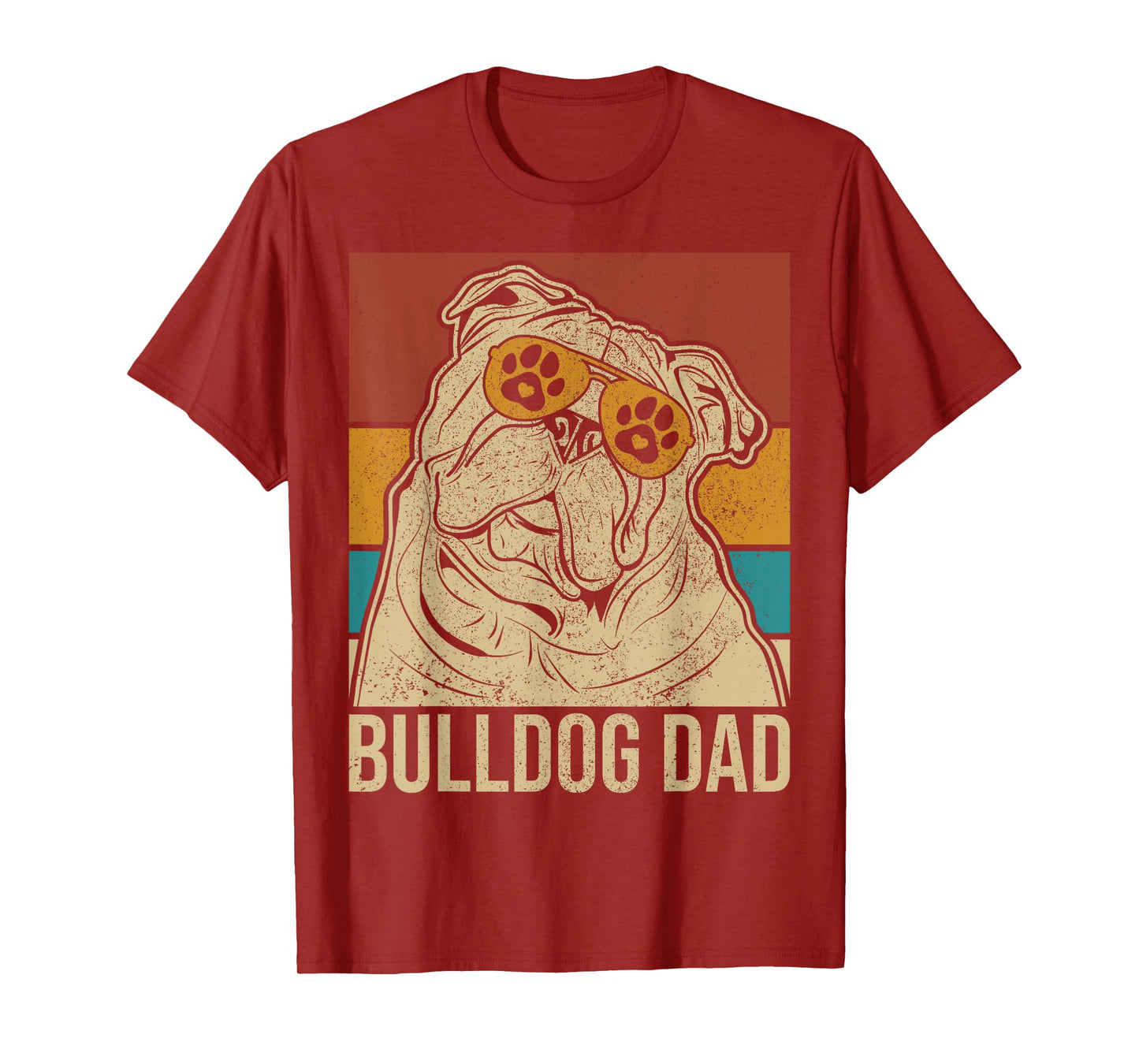 Mens Dog Papa Pet Owner Animal Lover Outfit English Bulldog Dad T-Shirt