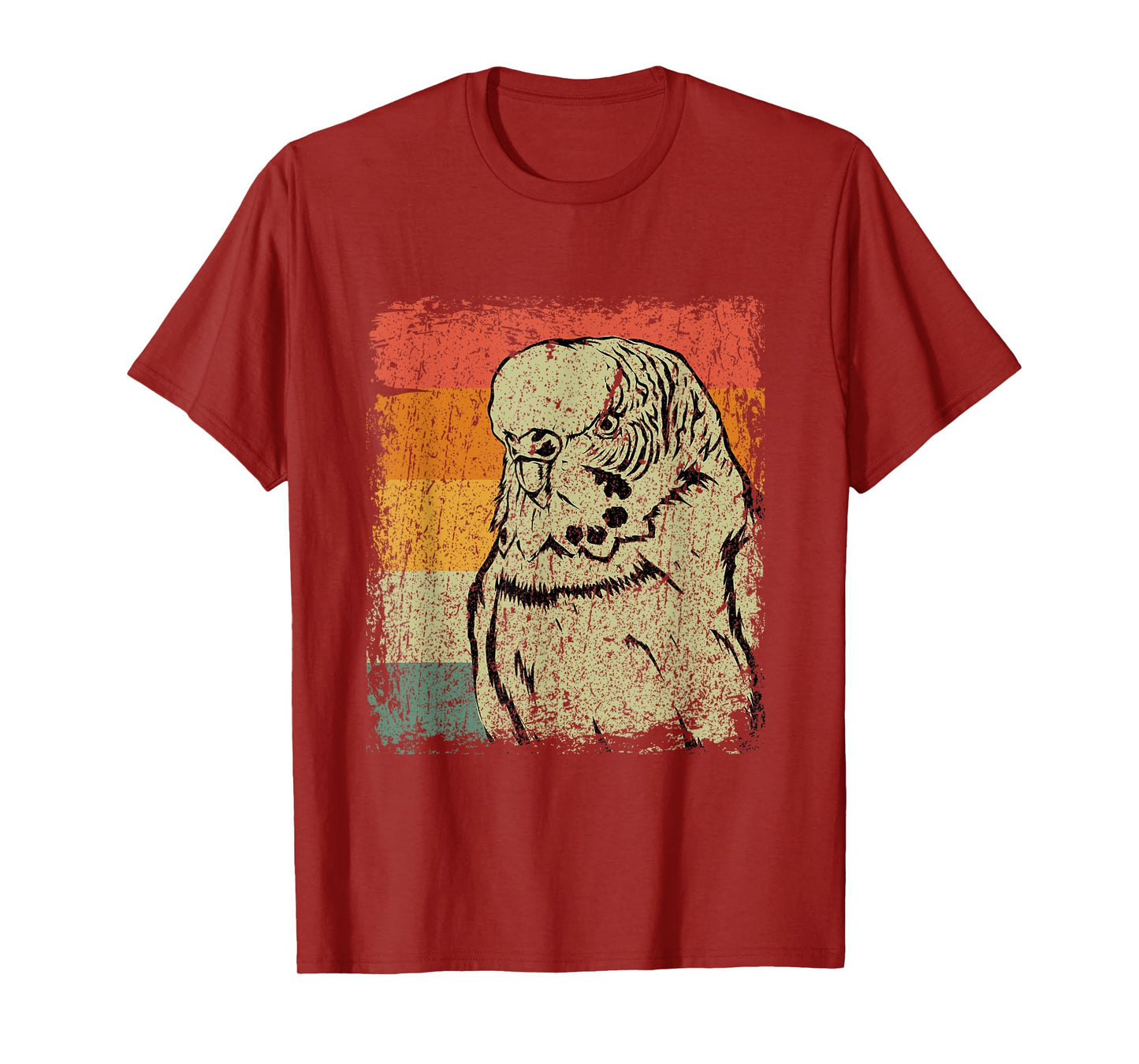 Retro Budgie Gift Vintage Budgie Bird T-Shirt