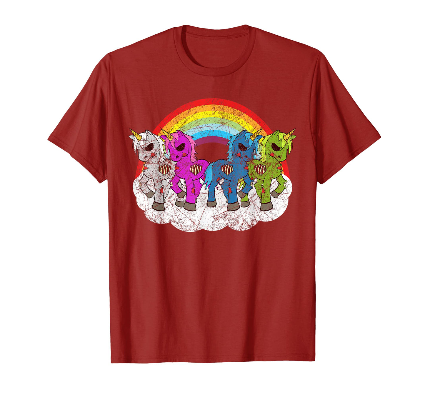 Zombie Unicorn Apocalypse Mythical Creatures Halloween Zombies T-Shirt