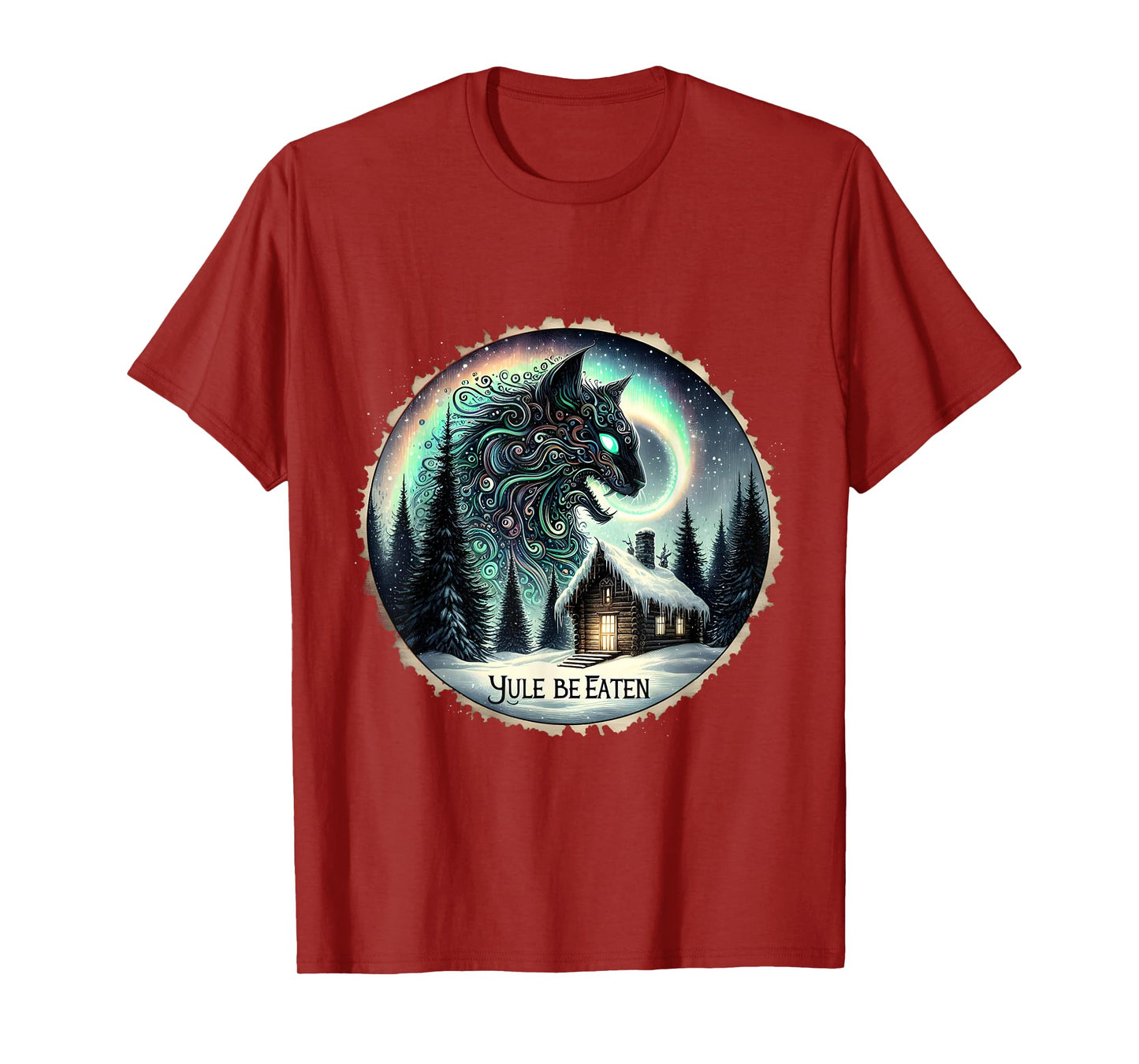 Yule Christmas Cat Yule Be Eaten Jolakotturinn Icelandic Men Women Kids T-Shirt