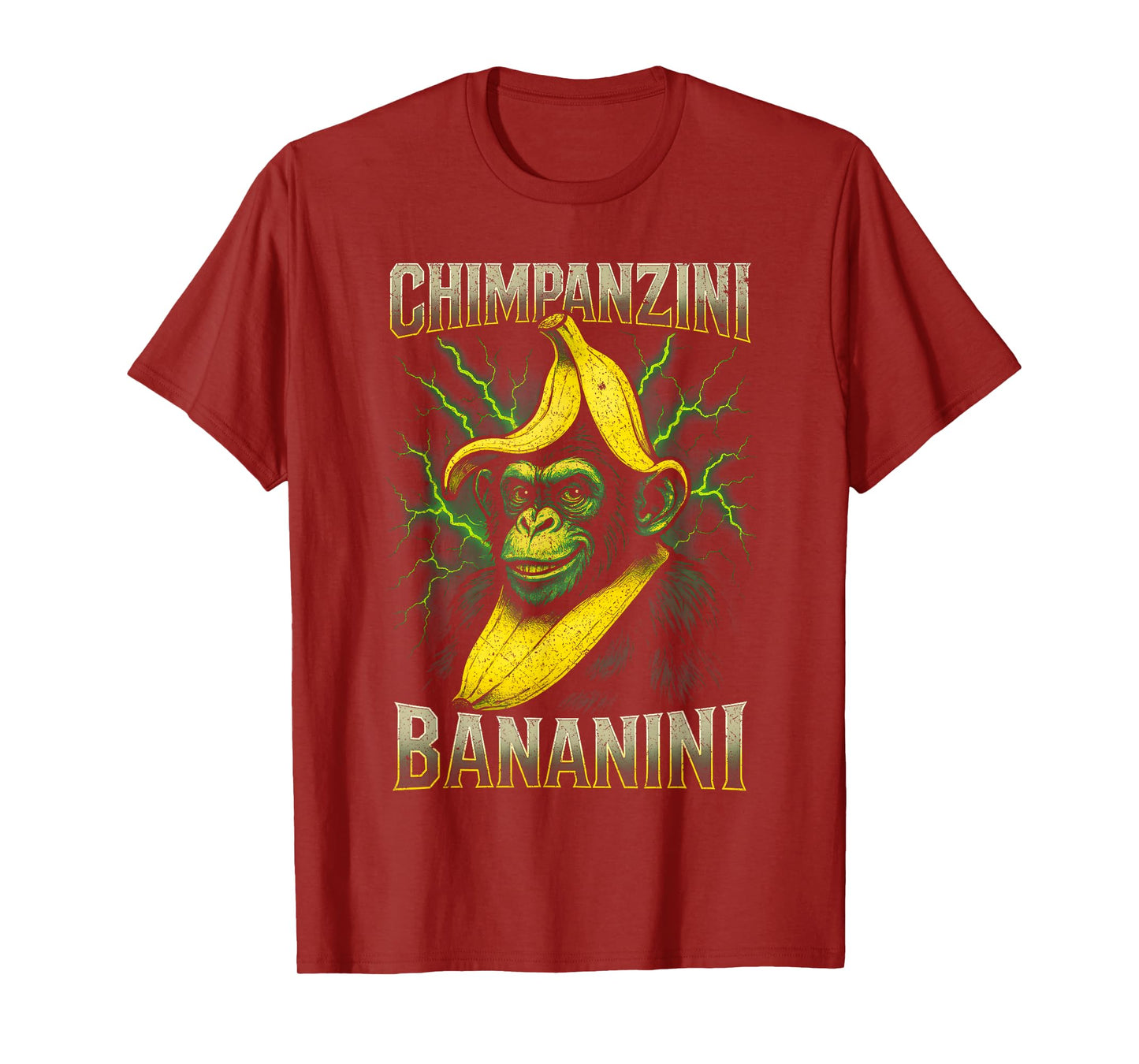 Chimpanzini Bananini Meme Monkey Chimp Italian Brainrot T-Shirt