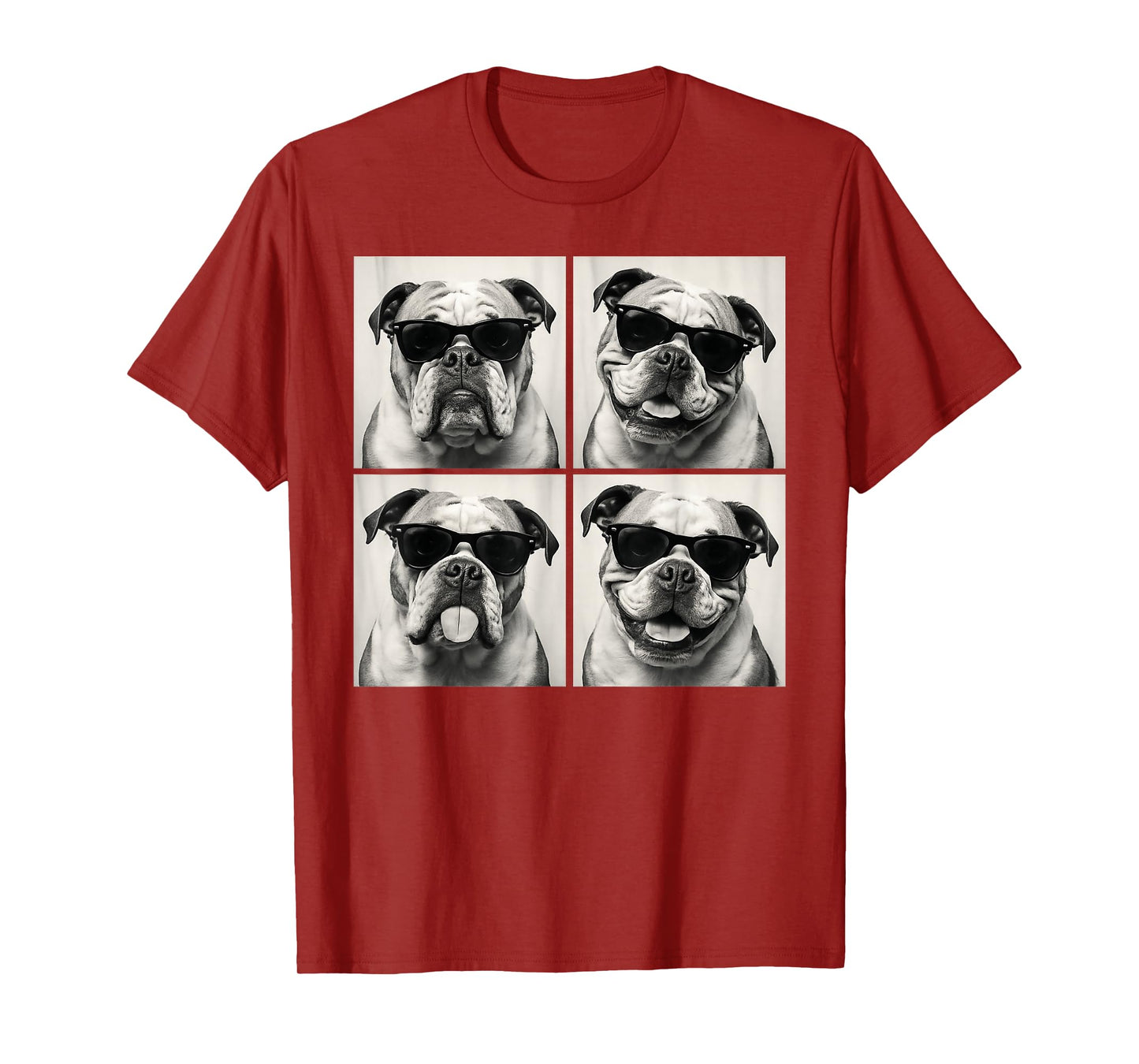 Funny English Bulldog Dog Lover Cute Bulldog Photo Booth T-Shirt