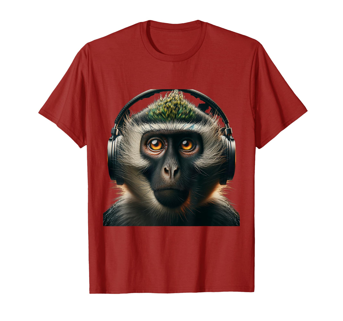 Vervet Monkey Shirt Monkey Portrait Wildlife Exotic Ape Face T-Shirt
