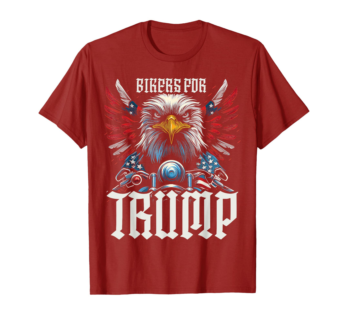 Epic USA Flag Eagle Bikers For Trump 2024 T-Shirt for Women Kids Men