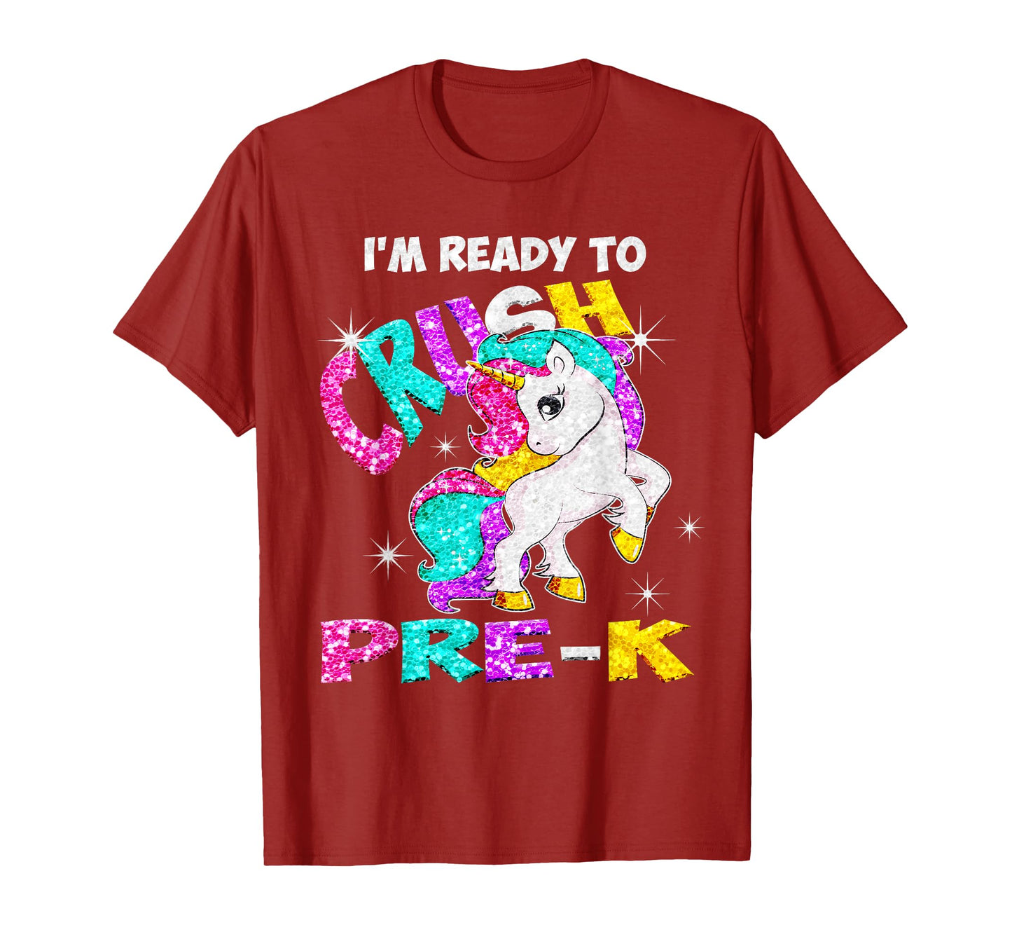 Back to School I'm ready to crush Pre-K Unicorn T-Shirt