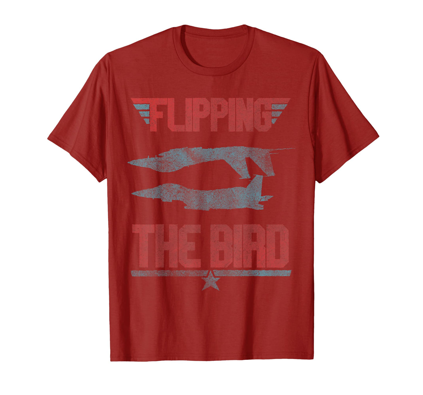 Flipping The Bird Inverted Fighter Jet Aviation Funny T-Shirt