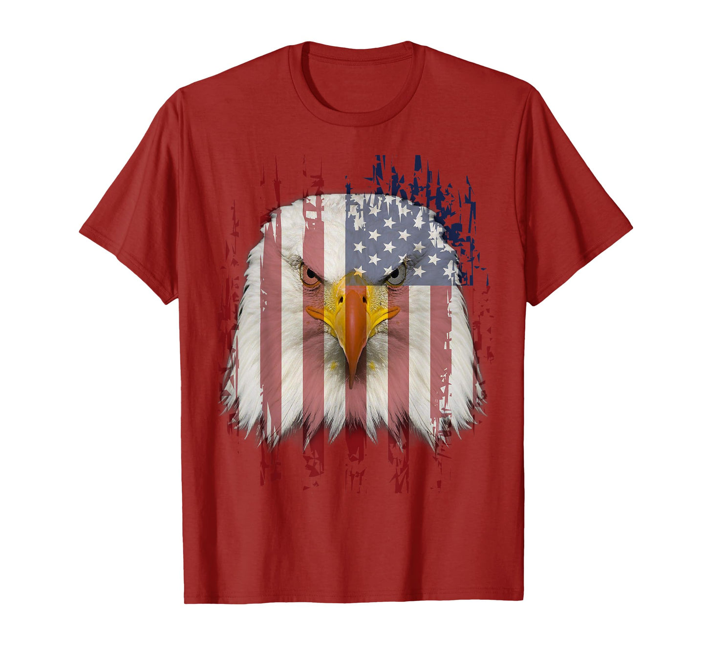 USA Eagle T-Shirt With American Flag T-Shirt