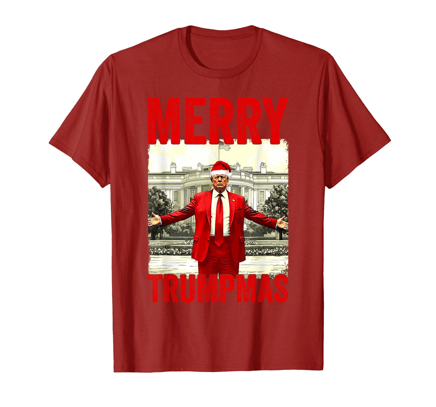 Merry Trumpmas Make Christmas Great Again Trump 2024 47th T-Shirt