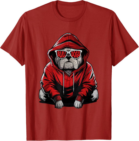 Bulldog Name Personalized Vintage Styles Spirit Evergreen T-Shirt