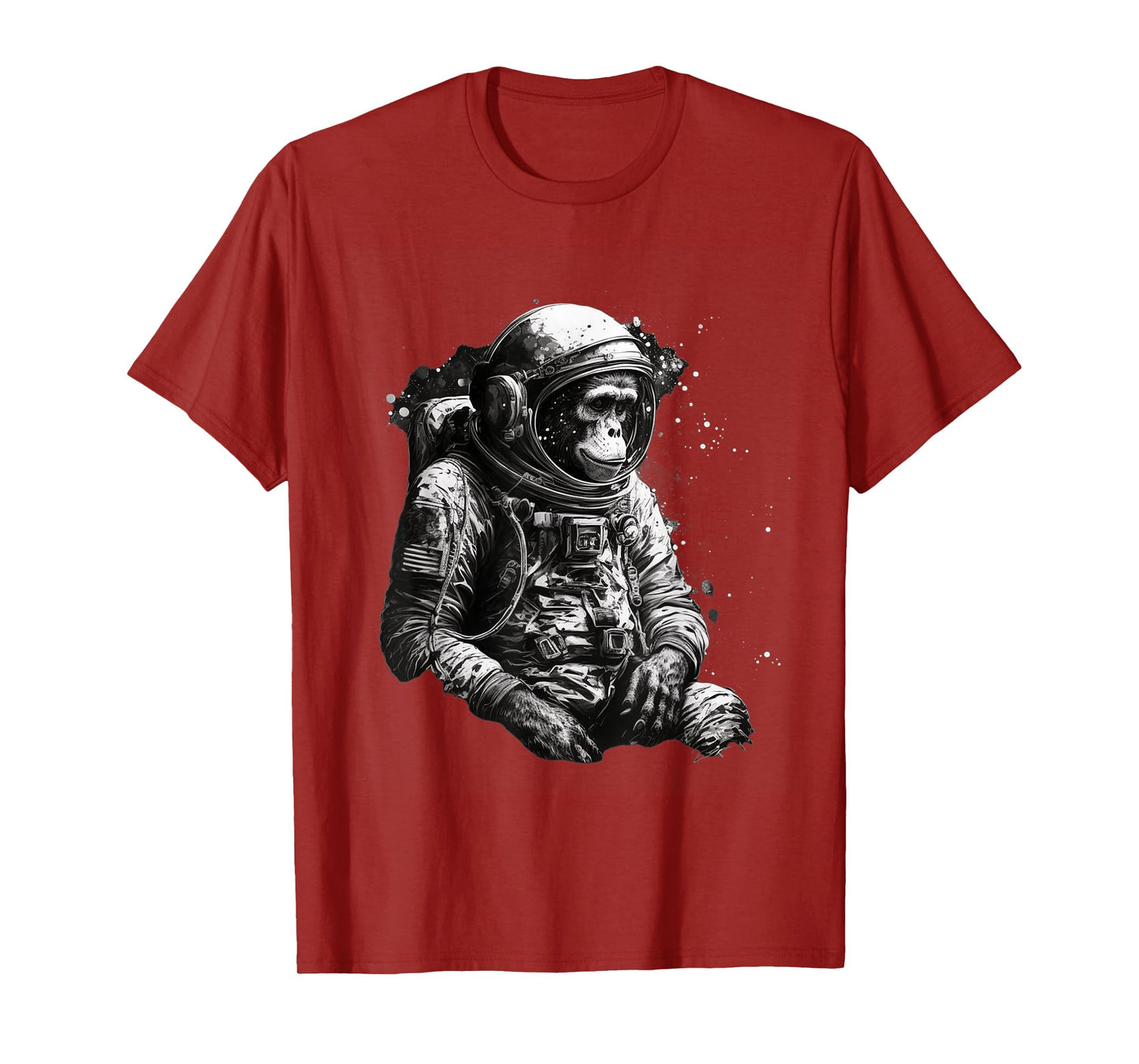 Chimpanzee Space Astronaut Travel Monkey Vintage Design T-Shirt