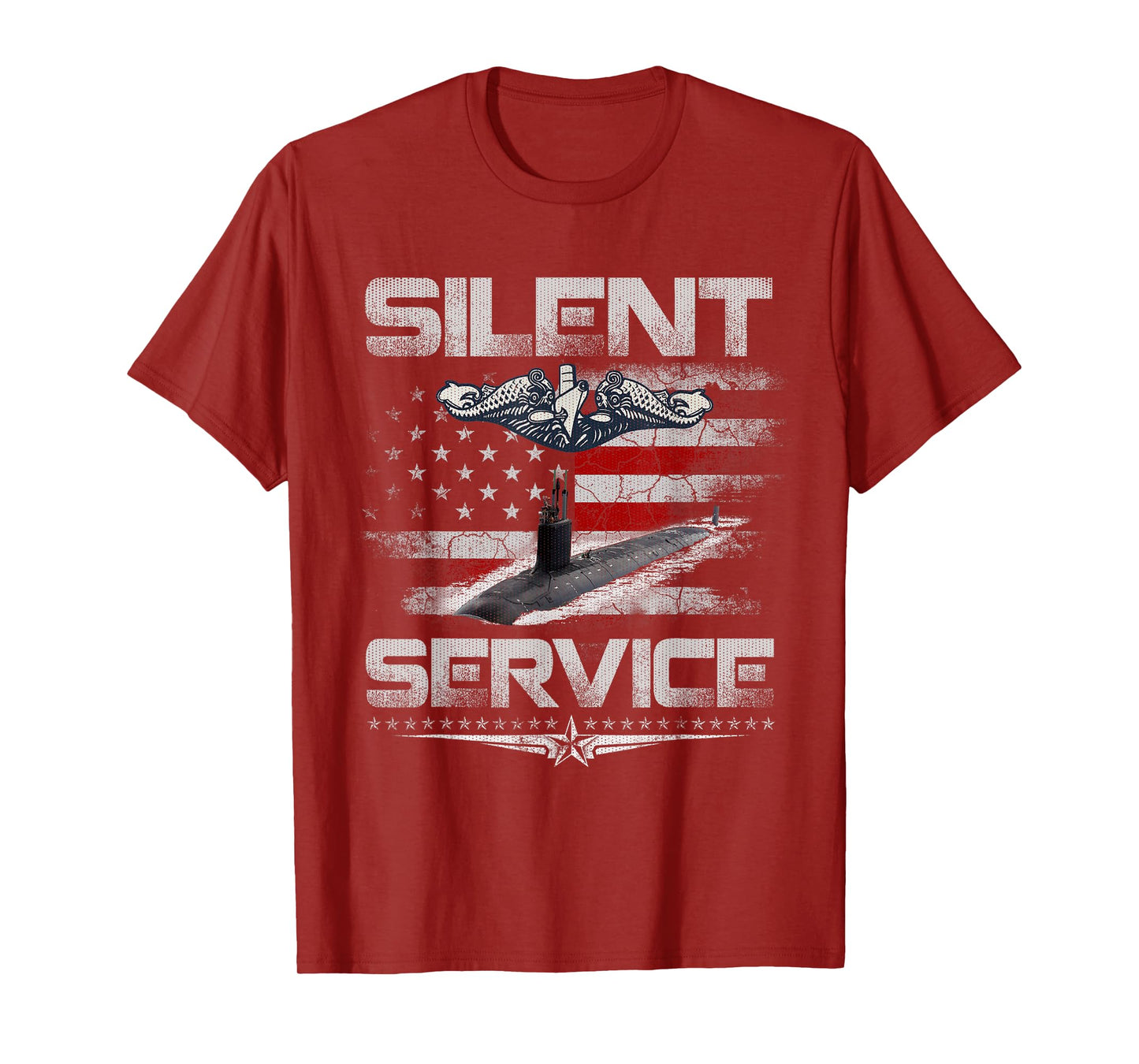 Silent Service U.S Submarines Forces Patriotic Veterans Day T-Shirt