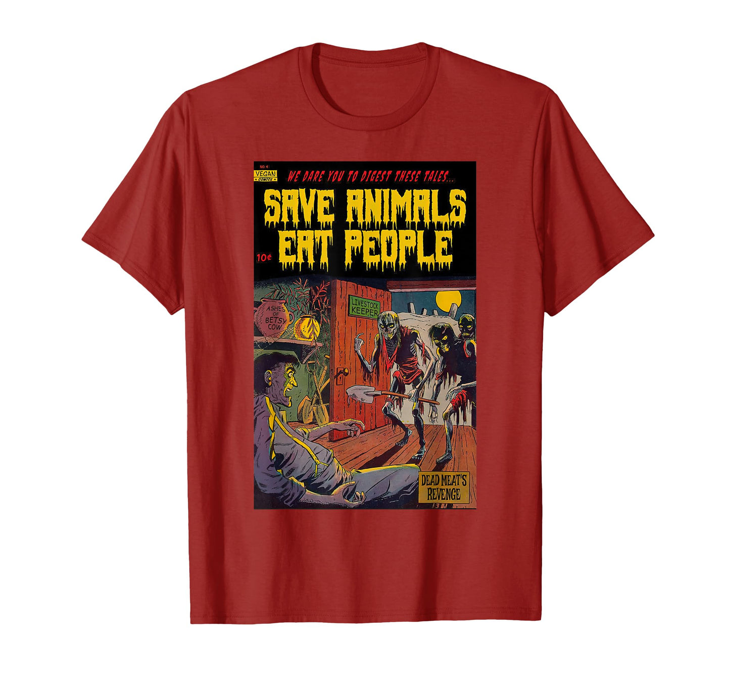 Save The Animals Eat People Vegan Animal Liberation T-Shirt