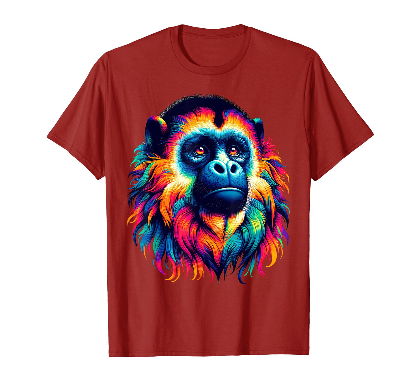 Cool Howler Monkey Spirit Animal Illustration Tie Dye Art T-Shirt