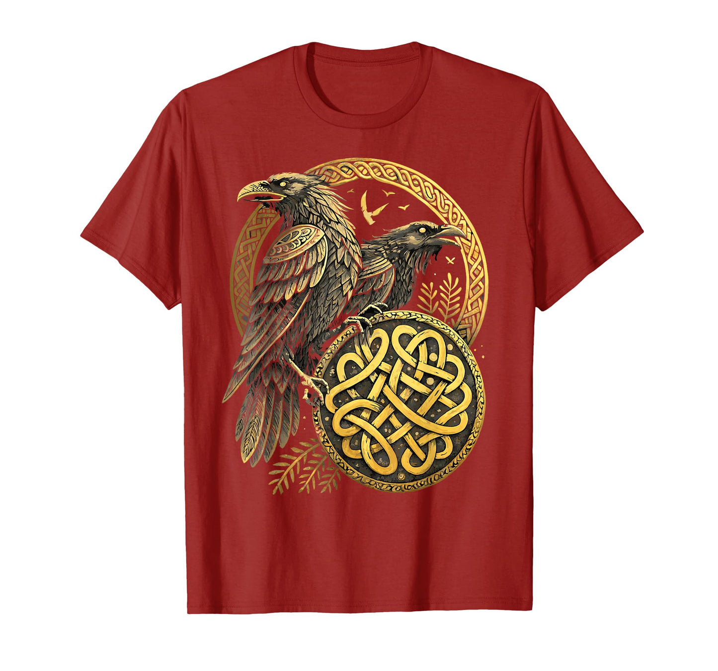Norse Knotwork Raven - Viking Huginn & Muninn T-Shirt