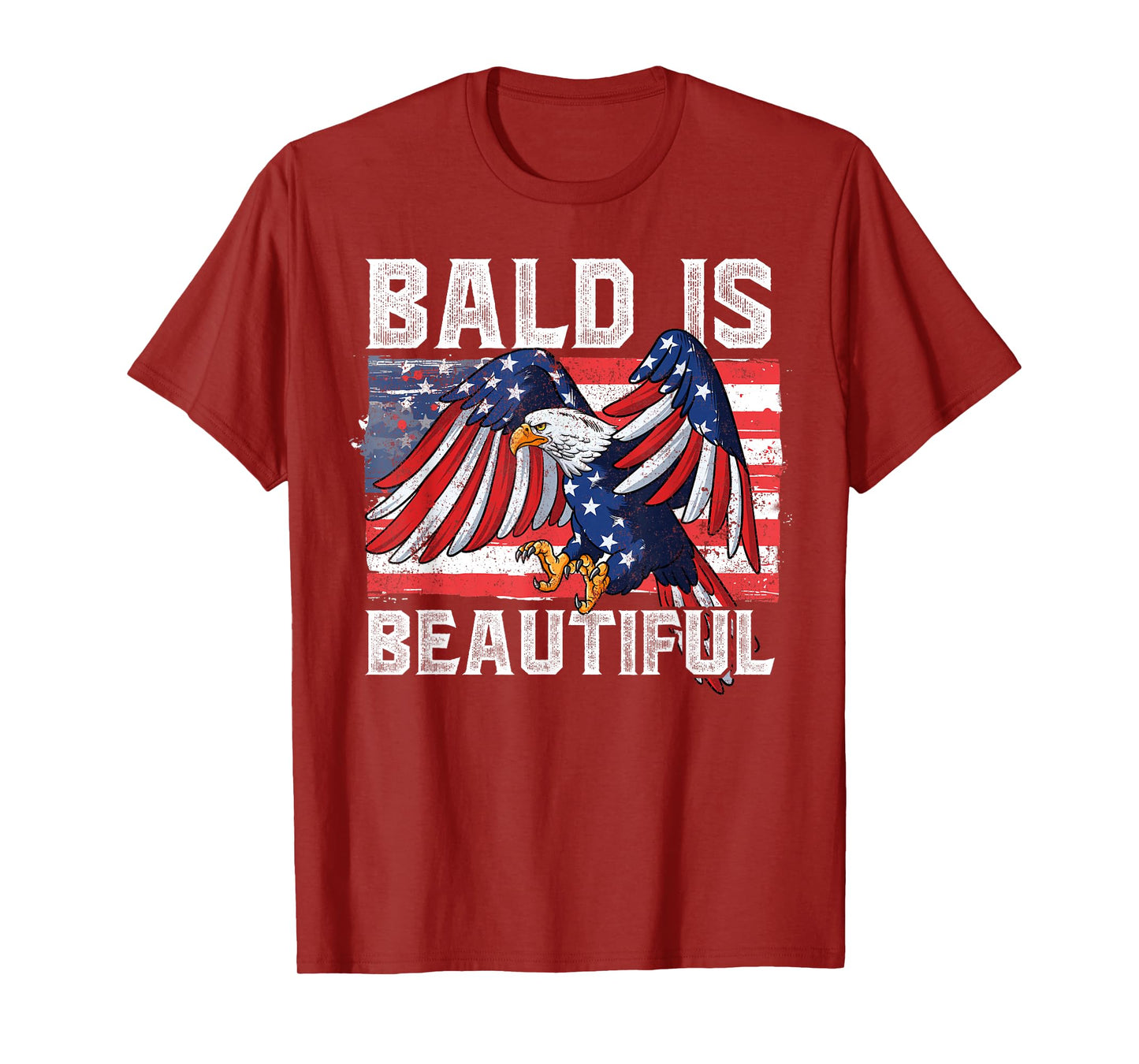 Bald Is Beautiful 4th Of July T-Shirt