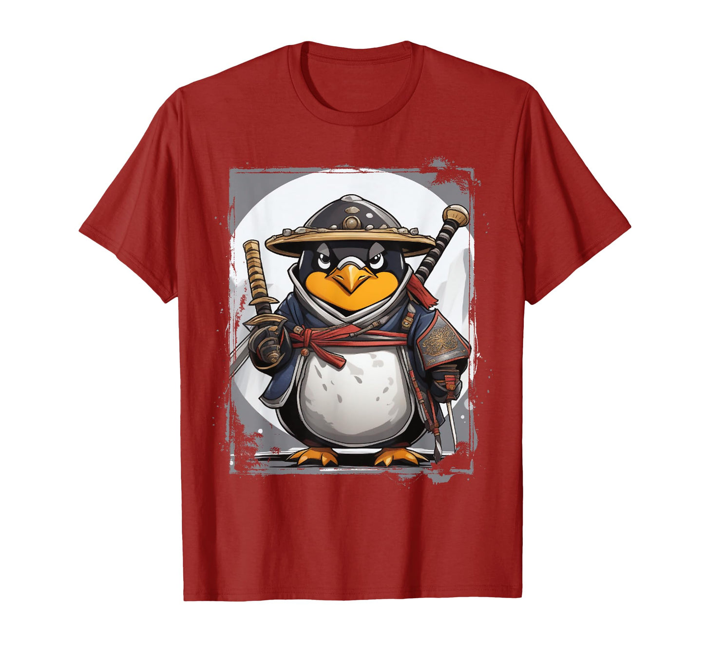 Penguin Linux Samurai Programming Nerd Warrior T-Shirt