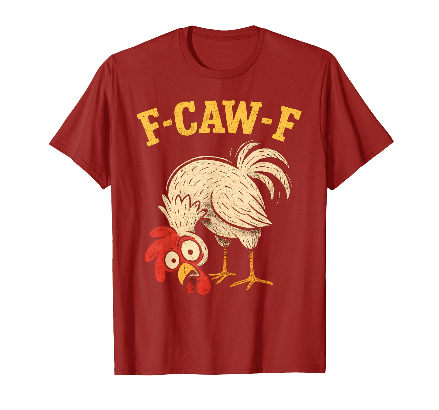 F Caw F Rooster Funny fcawf Chicken Farm Bird Fawk Off Women T-Shirt