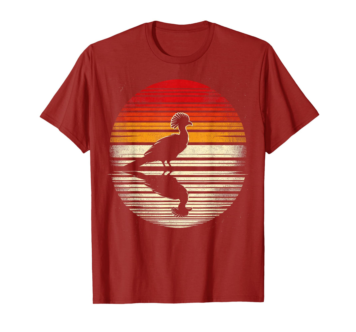 Turaco Bird Sunset Retro Style Safari Vintage 70s T-Shirt