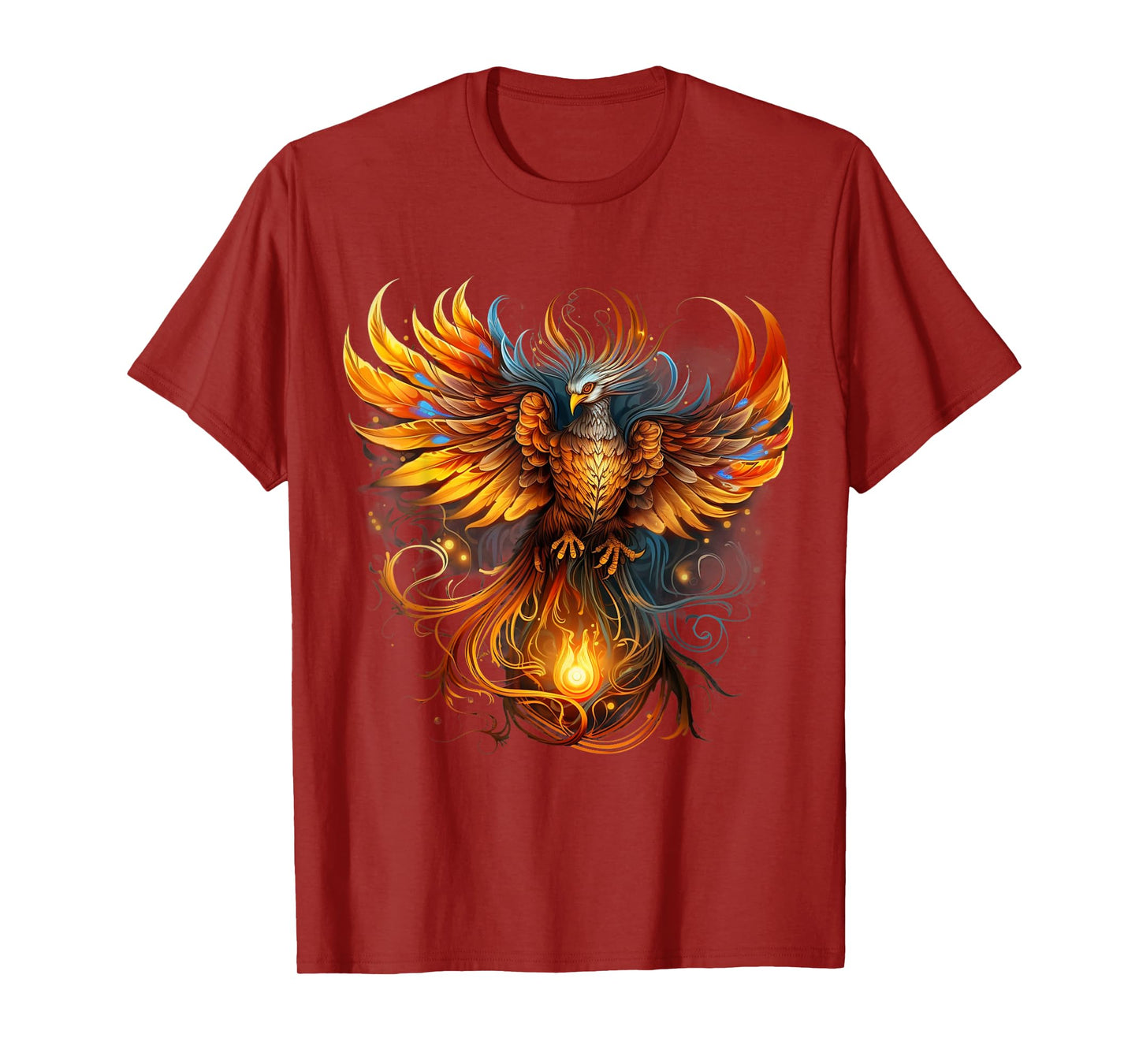 Rising Phoenix Majestic Fire Bird Fenix Fantasy Mythological T-Shirt
