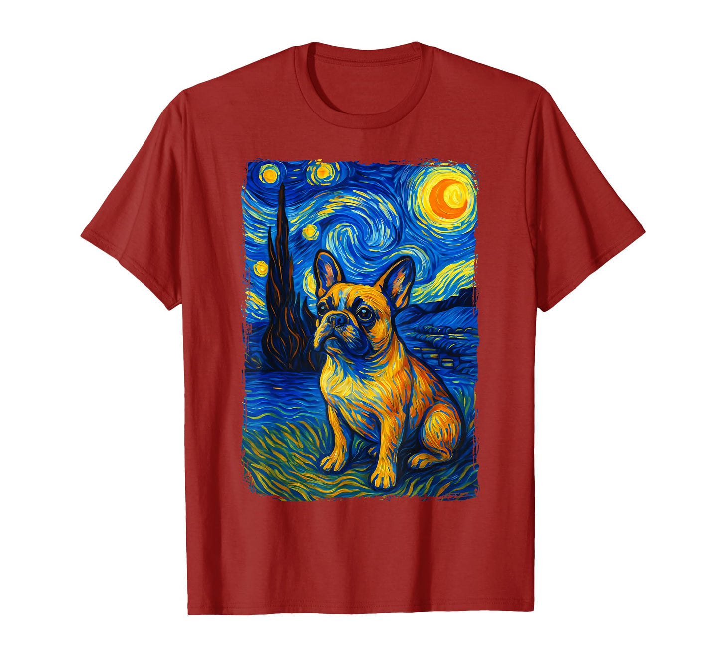French Bulldog Starry Night T-Shirt
