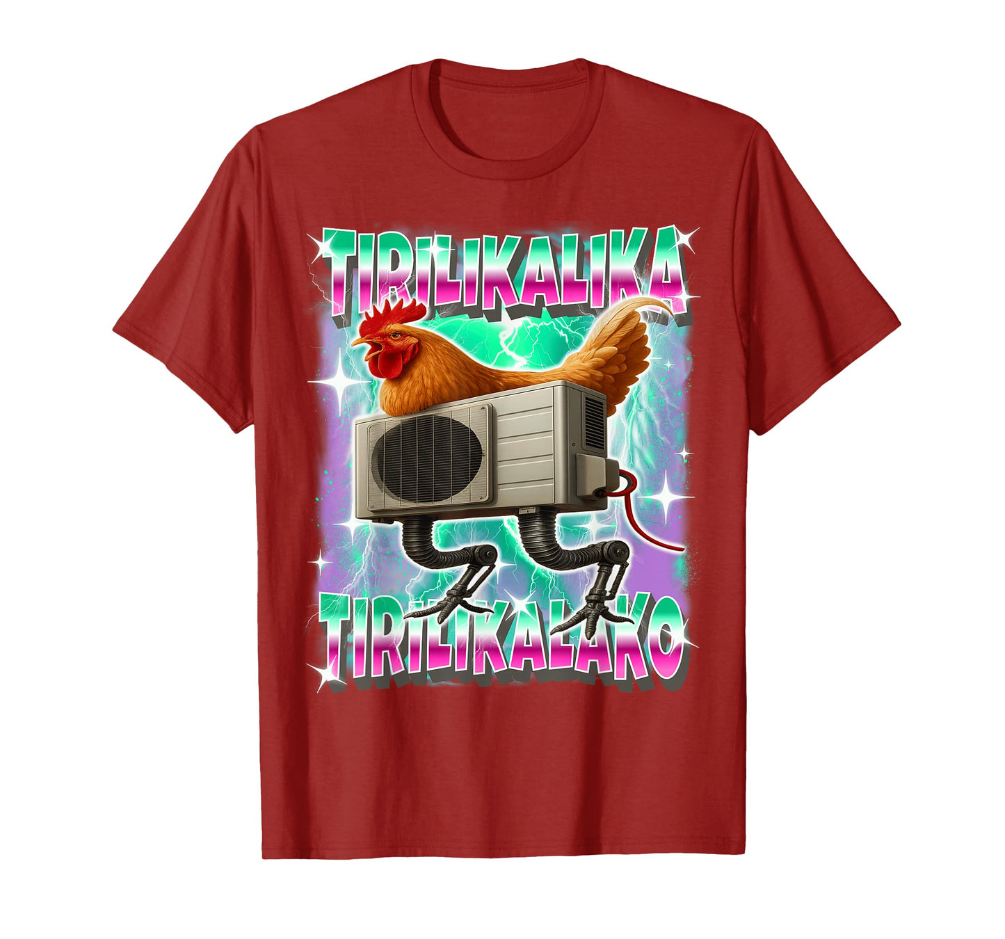 Tirilikalika-Tirilikalako Italian-Brainrot Chicken Aircon T-Shirt