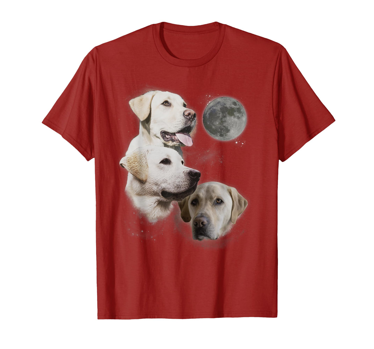 Howling at the Moon Shirt - Funny Yellow Labrador Retriever T-Shirt