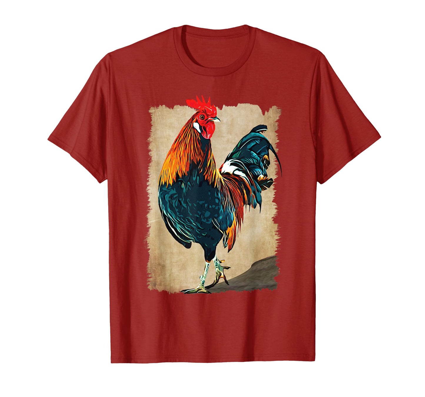 Rooster Shirt Cock Fight Chicken Vintage T-Shirt