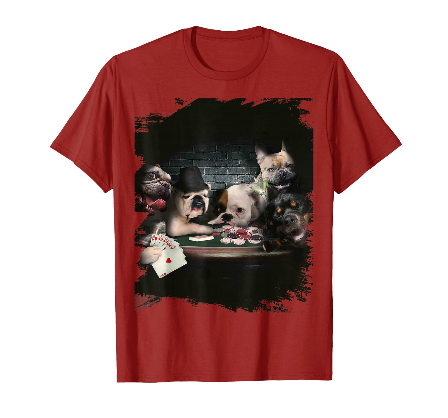 Fun Playing Cards for Dogs and Dogs Poker Player T-Shirt