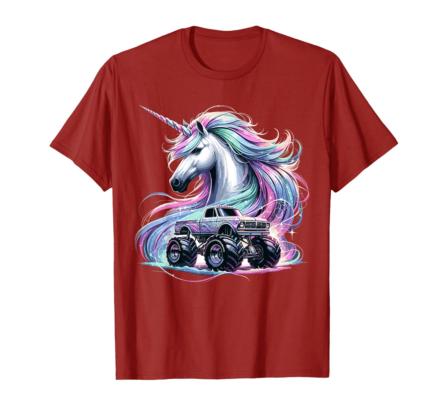 Monster Truck Unicorn Birthday Party Monster Truck T-Shirt