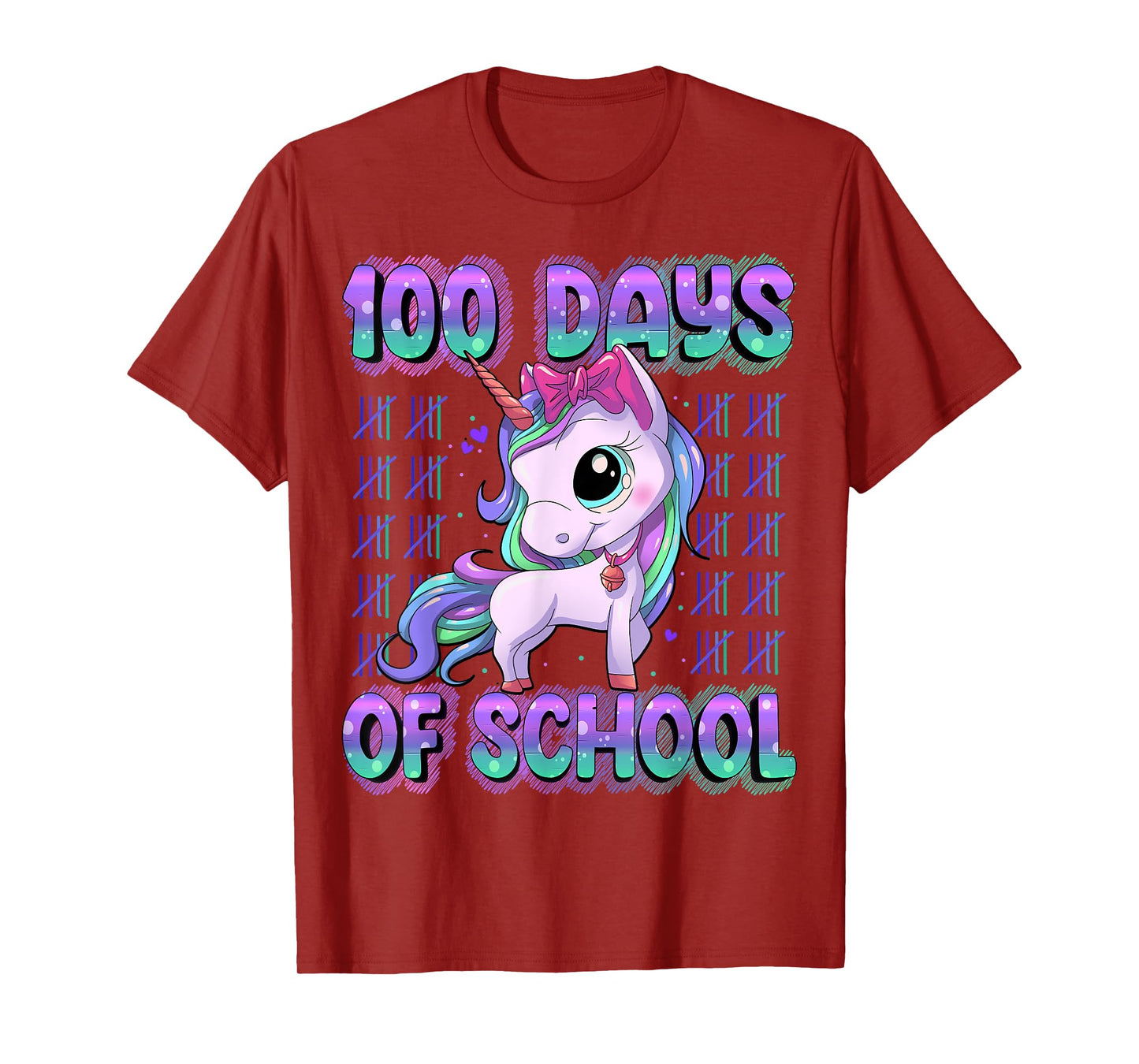 100 Magical Day of School Unicorn Shirts 100 Days Smarter Unisex Kids School Shirt Black Short Sleeve T-Shirt Small
