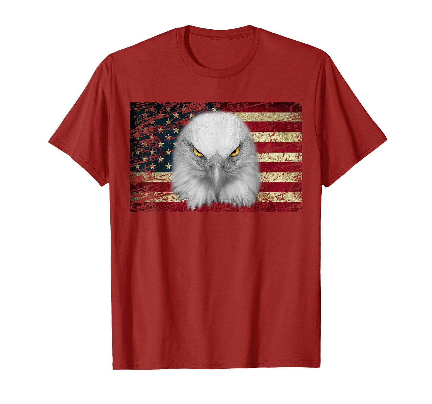 American Bald Eagle Eyes Shirt USA Flag Patriotic Shirt T-Shirt