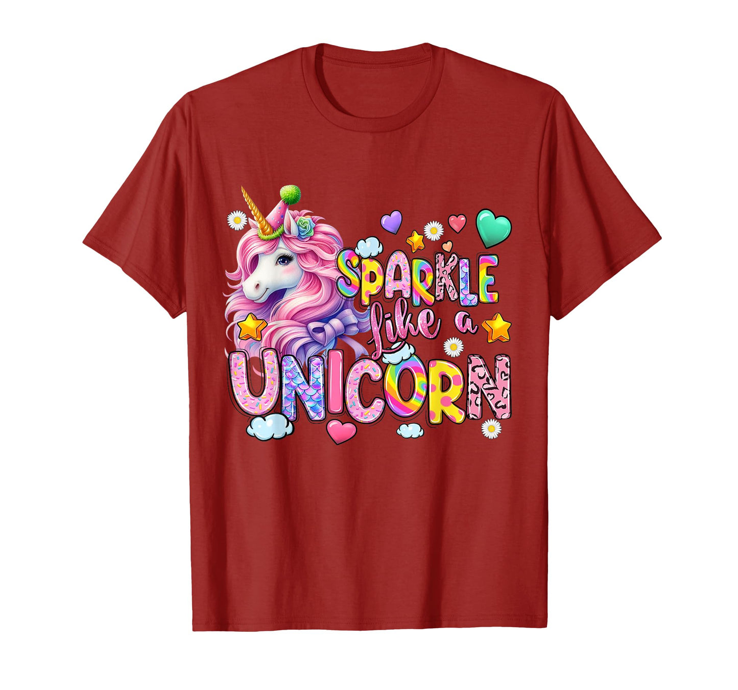 Womens Sparkle Like A Unicorn Cute T-Shirt