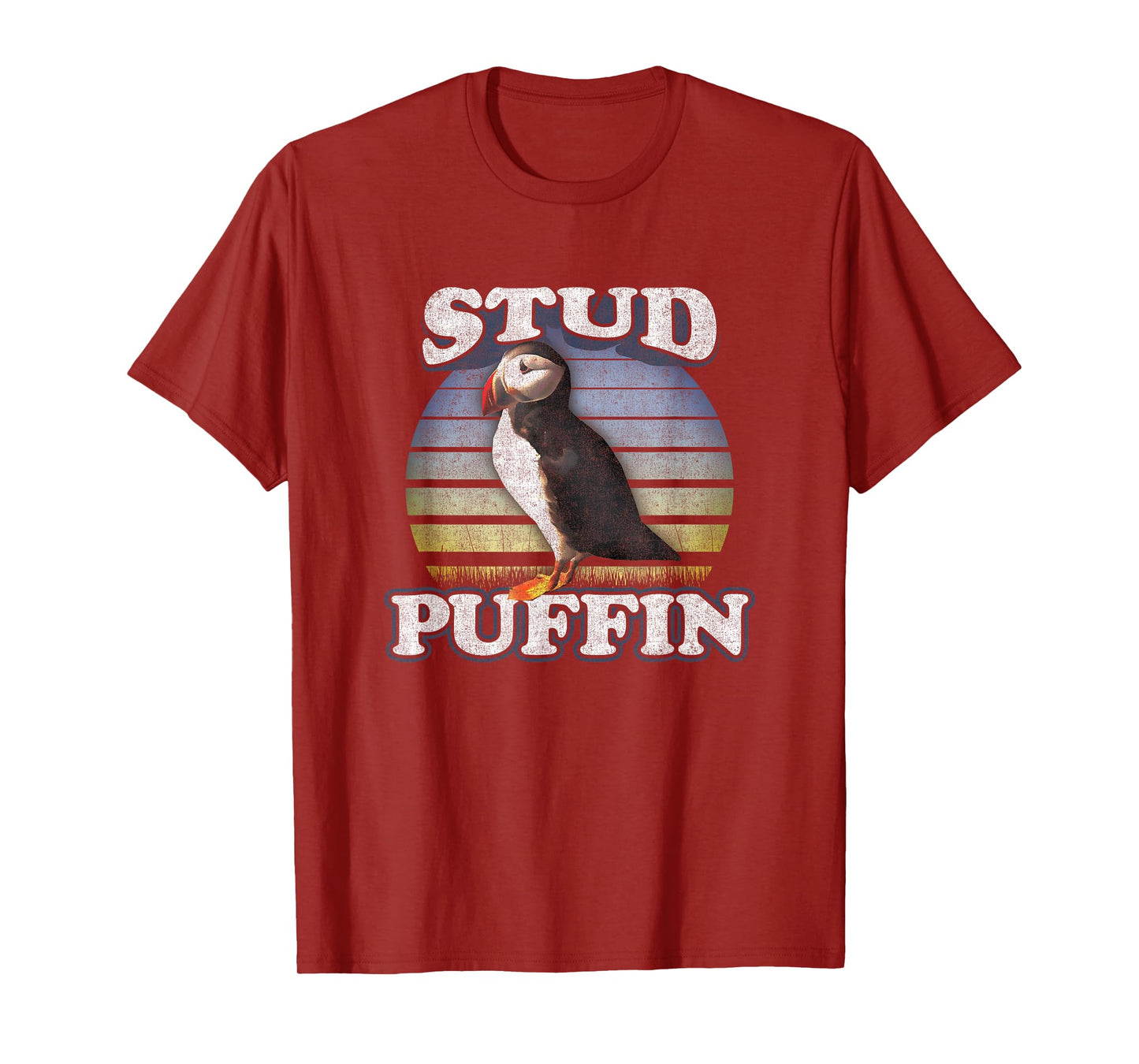 Funny Stud Muffin Vintage Retro Style Stud Puffin T-Shirt