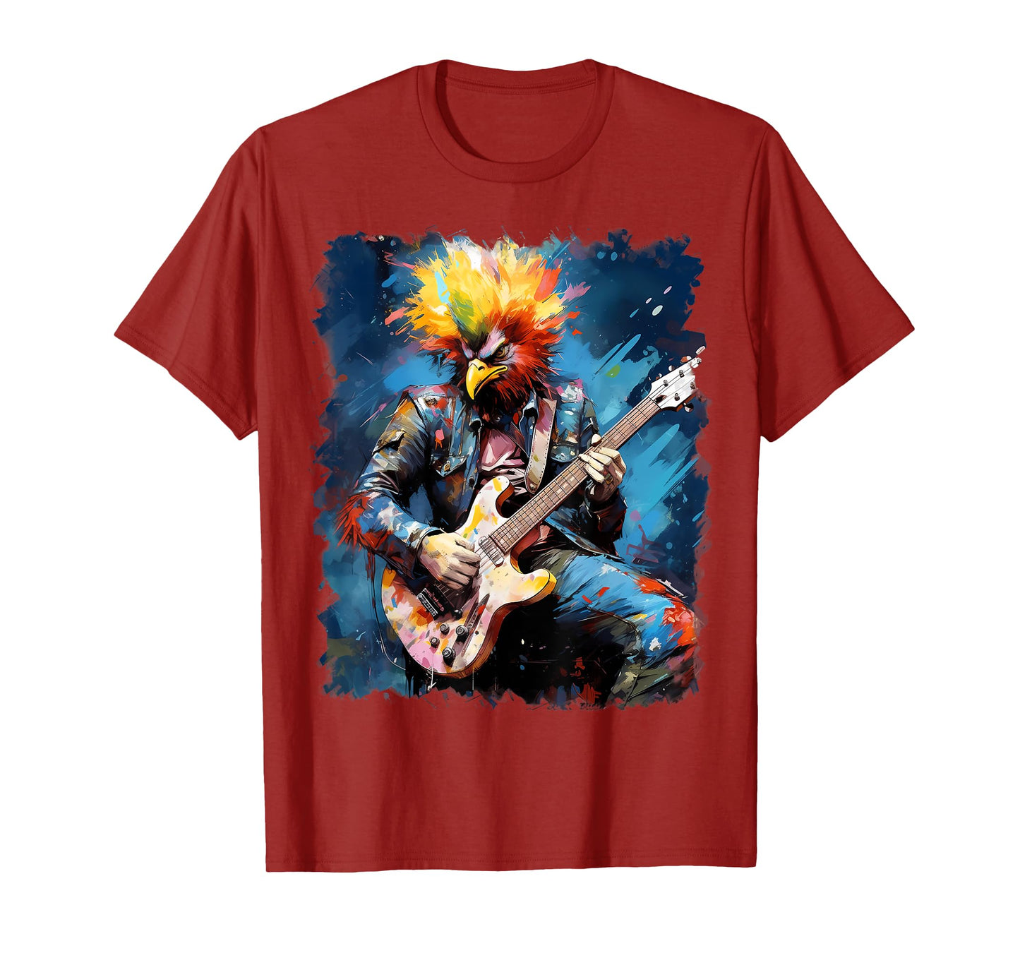 Rock Guitar Chicken Guitarist T-Shirt