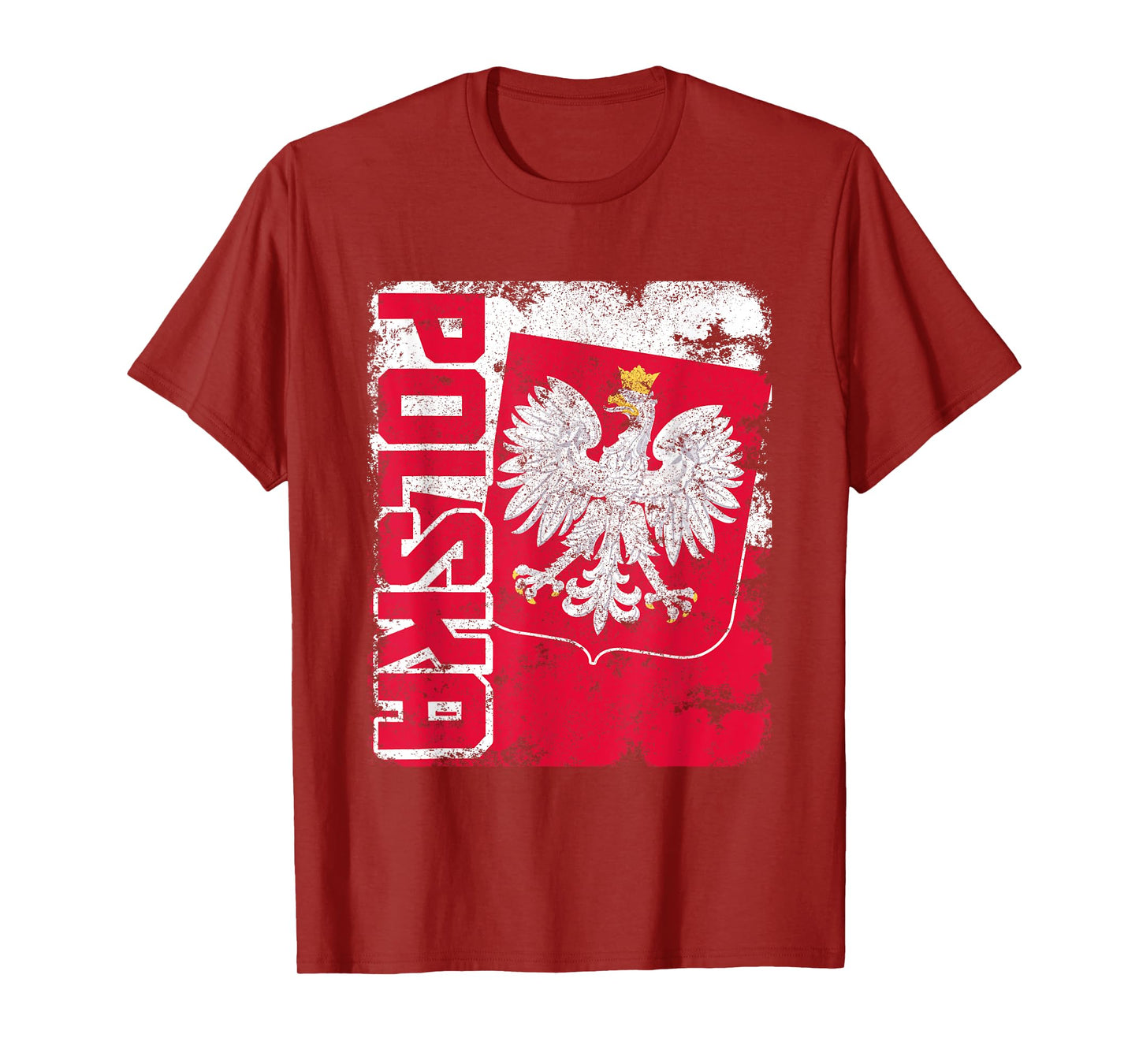 Polska Poland Flag Pride Eagle Polish Roots T-Shirt