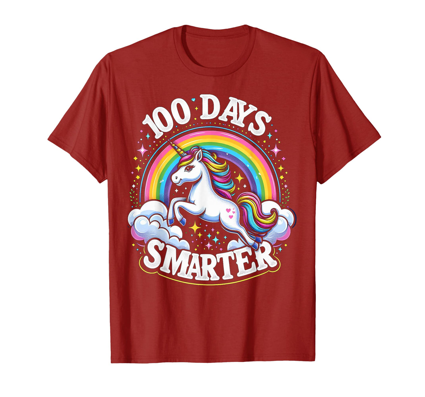 100th Day of School Unicorn 100 Days Smarter Toddler Kids T-Shirt
