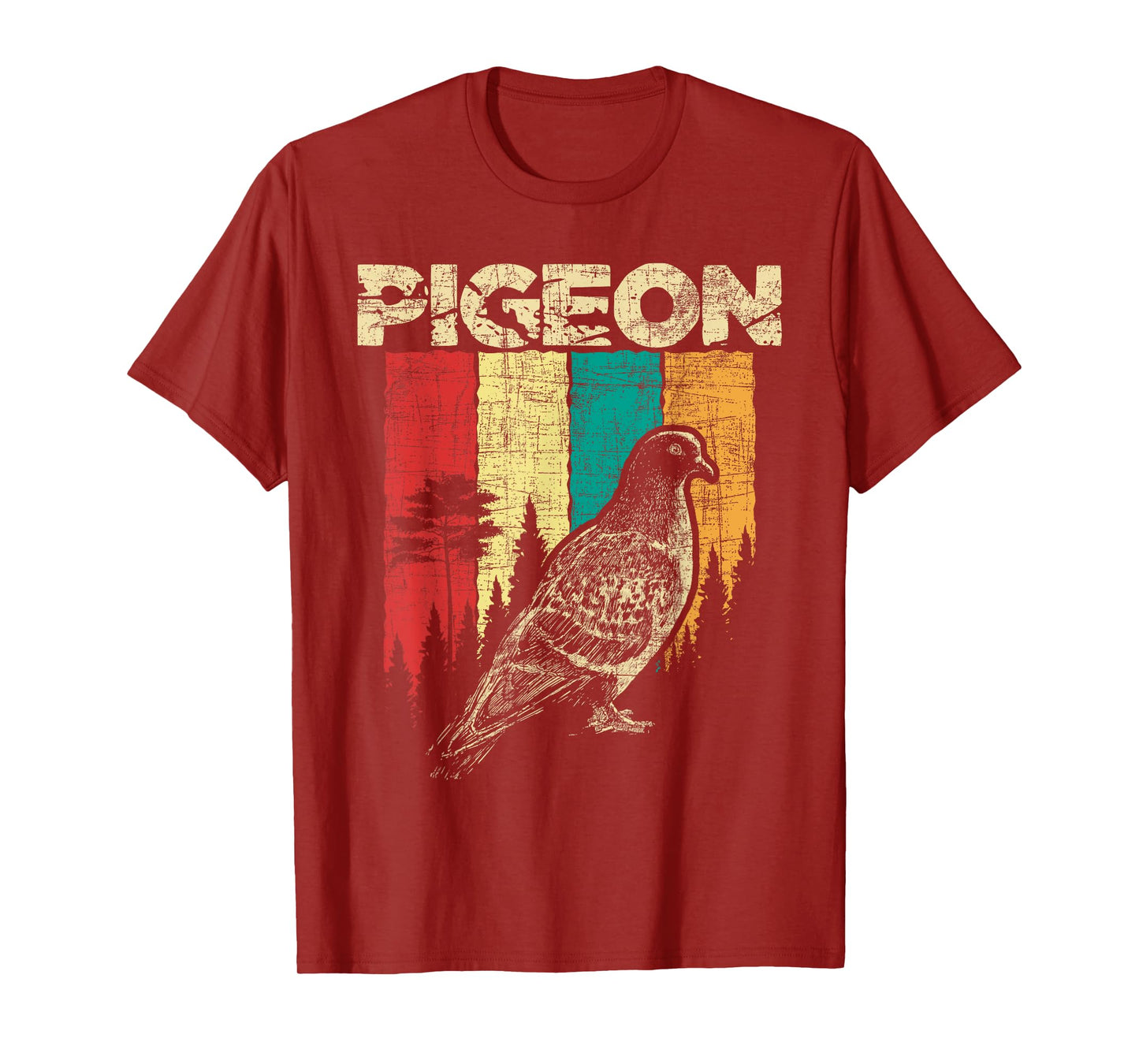 Retro Pigeon Racing - Birdwatching Bird Lover Ornithologist T-Shirt